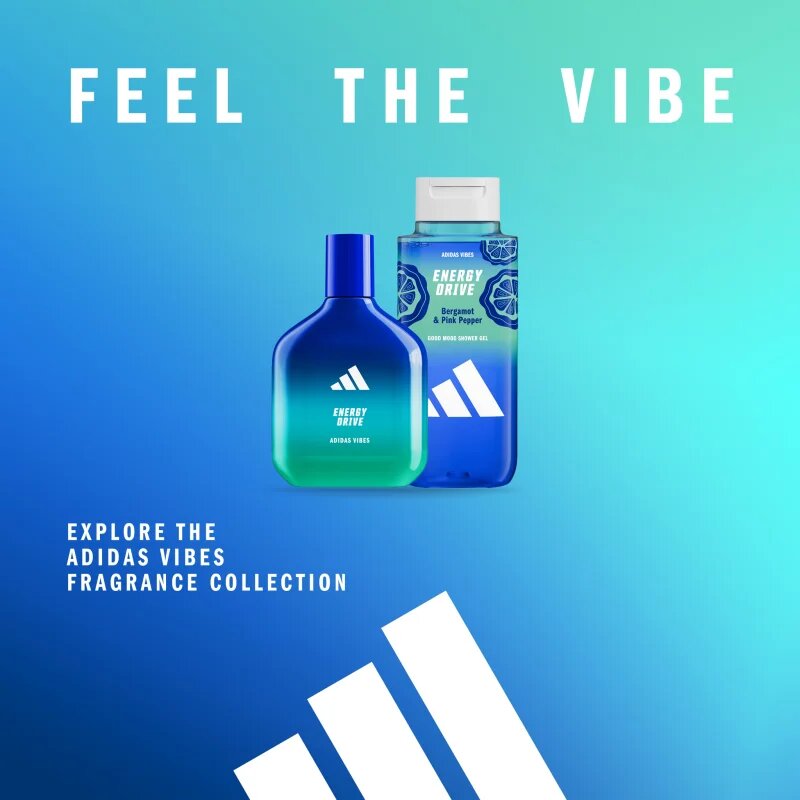 Adidas Vibes Energy Drive gel za prhanje uniseks 250 ml