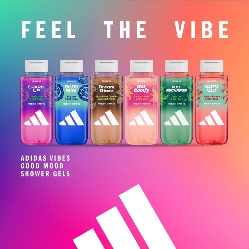 Adidas Vibes Get Comfy gel za prhanje uniseks 400 ml