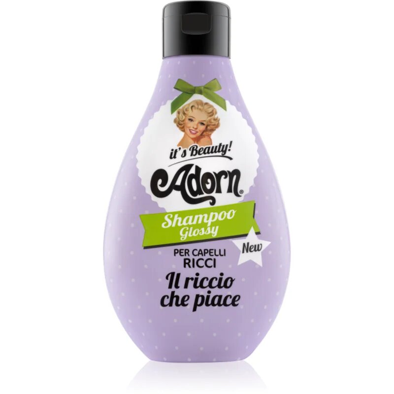 Adorn Glossy Shampoo šampon za kodraste in valovite lase za sijaj valovitih in kodrastih las Shampoo Glossy 250 ml
