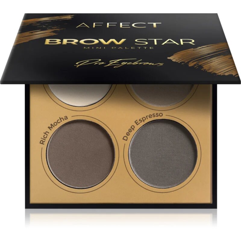 Affect Brow Star paleta pudrastih senčil za obrvi 4x2 g