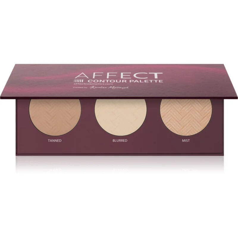 Affect Contour Palette paleta za konture obraza za obraz 3x6 g