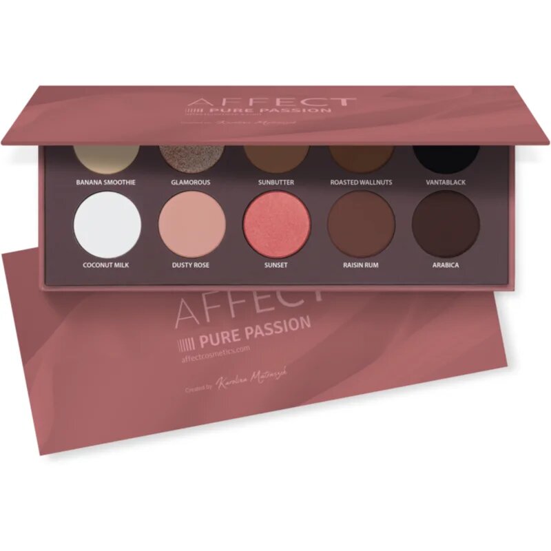 Affect Pressed Eyeshadow Palette paleta senčil za oči odtenek Pure Passion 10x2 g