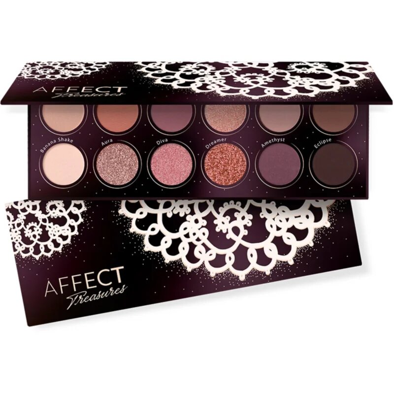 Affect Treasures paleta senčil za oči 12x2 g