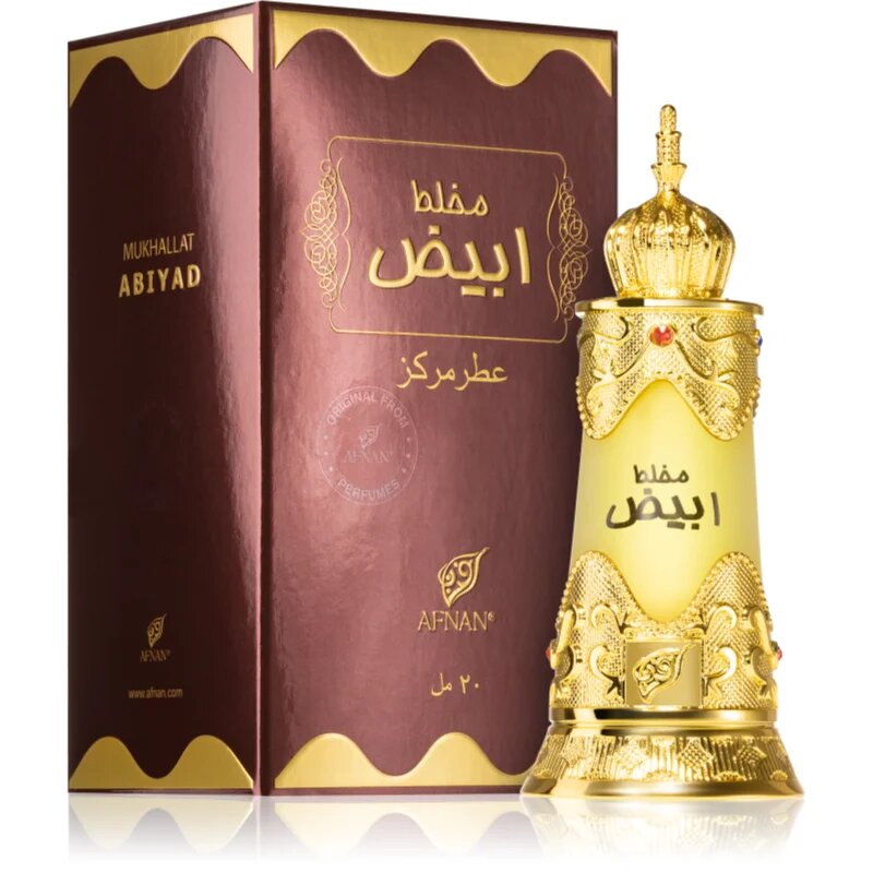 Afnan Mukhallat Abiyad parfumirano olje uniseks 20 ml