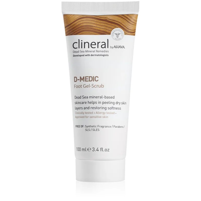 Ahava Clineral D-MEDIC nežni gel piling za noge 100 ml