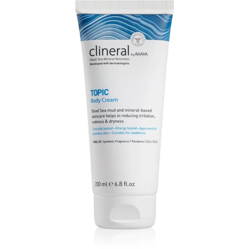 Ahava Clineral TOPIC pomirjajoča krema za telo za atopijsko kožo 200 ml