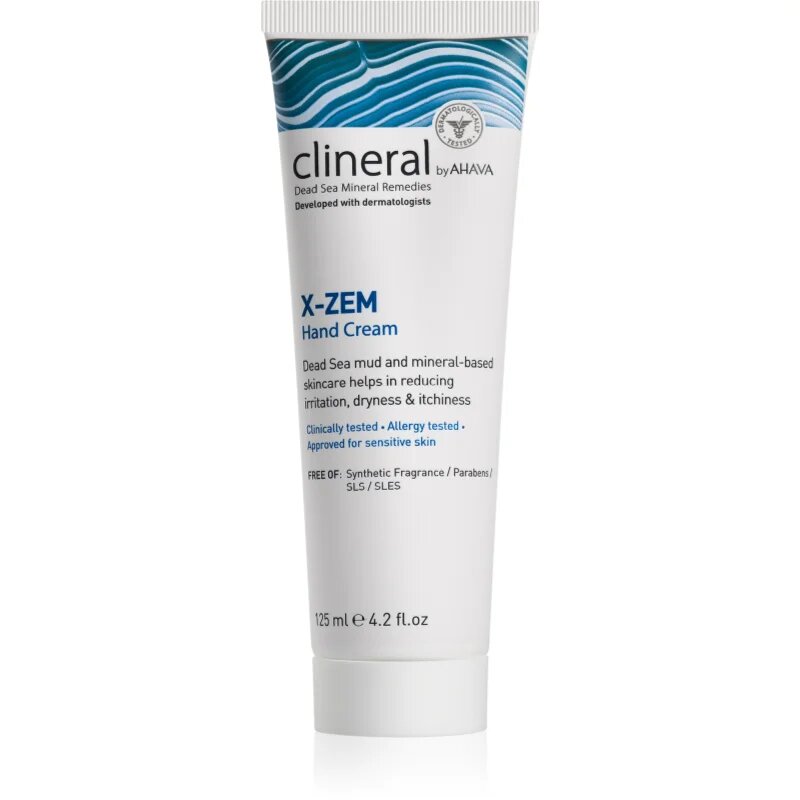 Ahava Clineral X-ZEM intenzivna krema za roke proti draženju in srbenju kože 125 ml