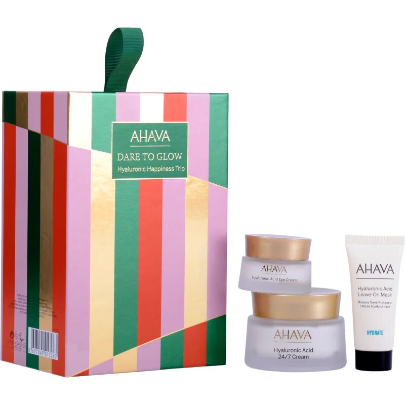 Ahava Dare to Glow Hyaluronic Happiness Trio darilni set za intenzivno vlažnost