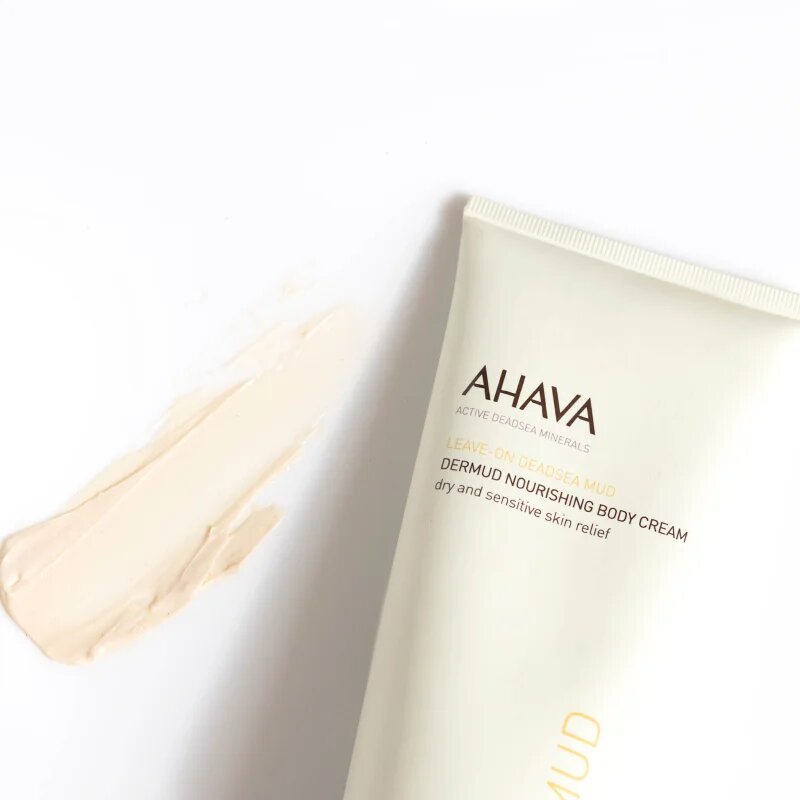 Ahava Dead Sea Mud hranilna krema za telo za suho in občutljivo kožo 200 ml