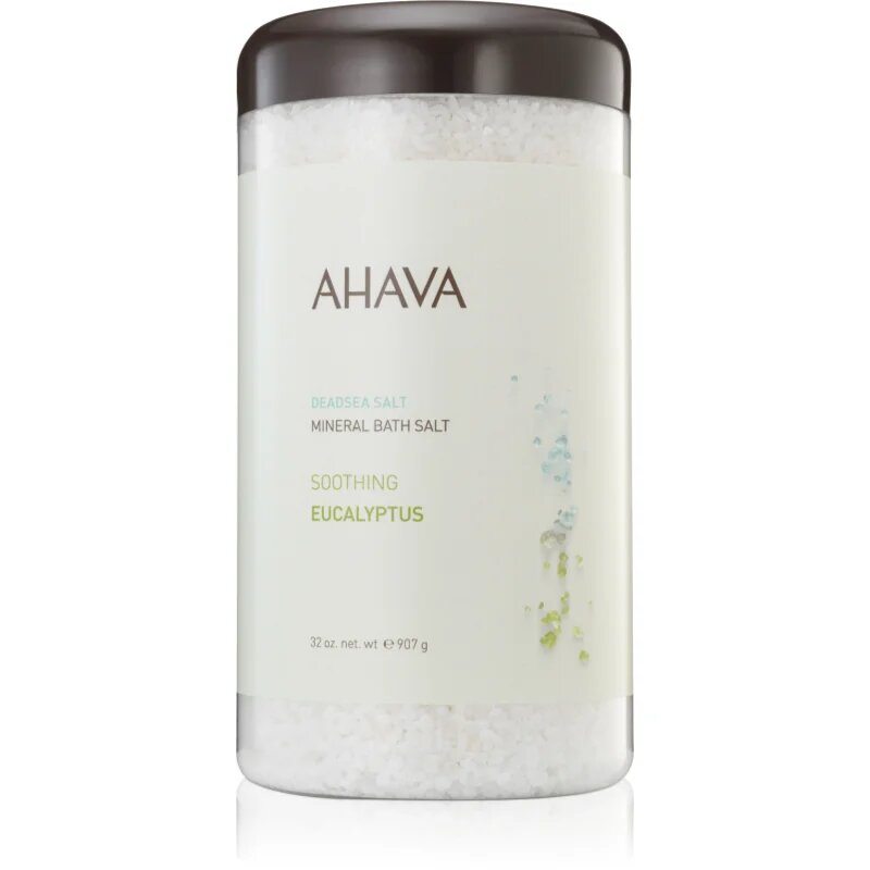 Ahava Dead Sea Salt Soothing Eucalyptus mineralna sol za kopel iz Mrtvega morja 907 g