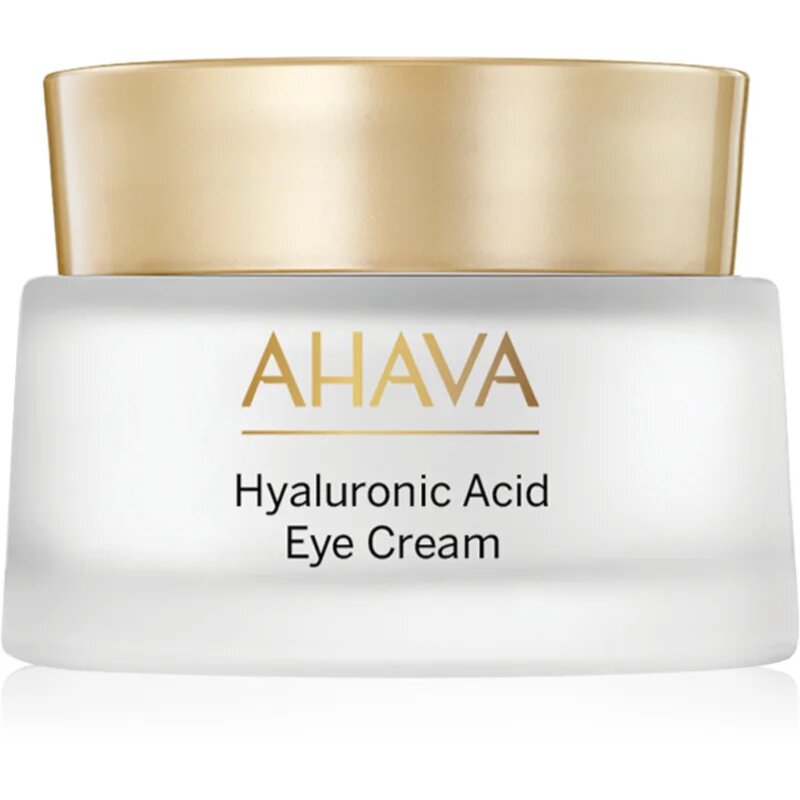 Ahava Hyaluronic Acid Eye Cream krema proti gubam za predel okoli oči za redukcijo oteklin in temnih kolobarjev 15 ml