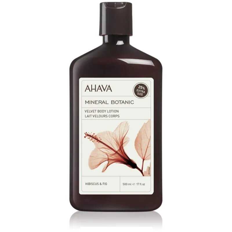 Ahava Mineral Botanic Hibiscus & Fig svilnati losjon za telo hibiskus in figa 500 ml