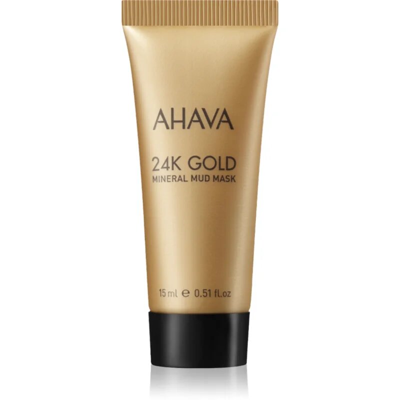 Ahava Mineral Mud 24K Gold mineralna blatna maska z 24-karatnim zlatom 15 ml