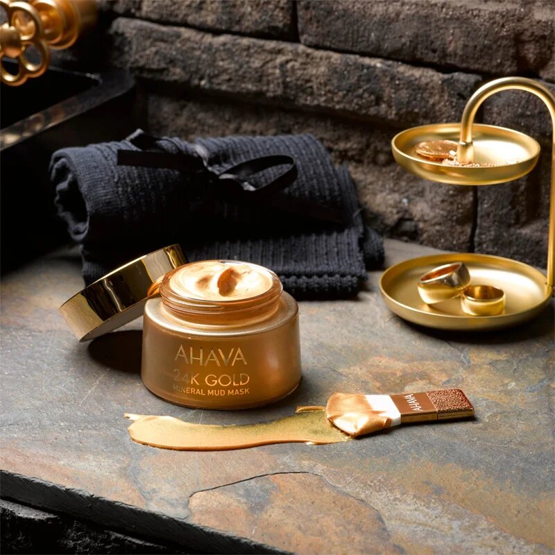 Ahava Mineral Mud 24K Gold mineralna blatna maska z 24-karatnim zlatom 50 ml