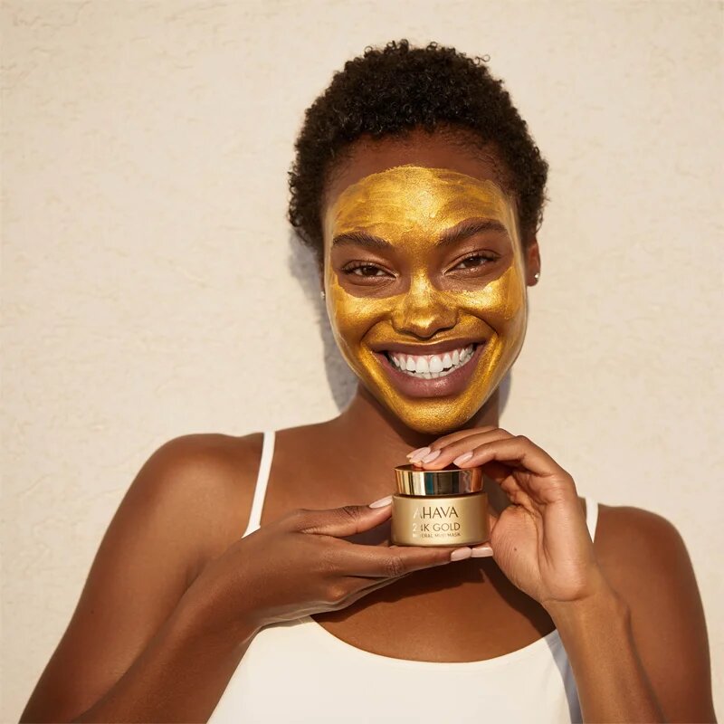 Ahava Mineral Mud 24K Gold mineralna blatna maska z 24-karatnim zlatom 50 ml