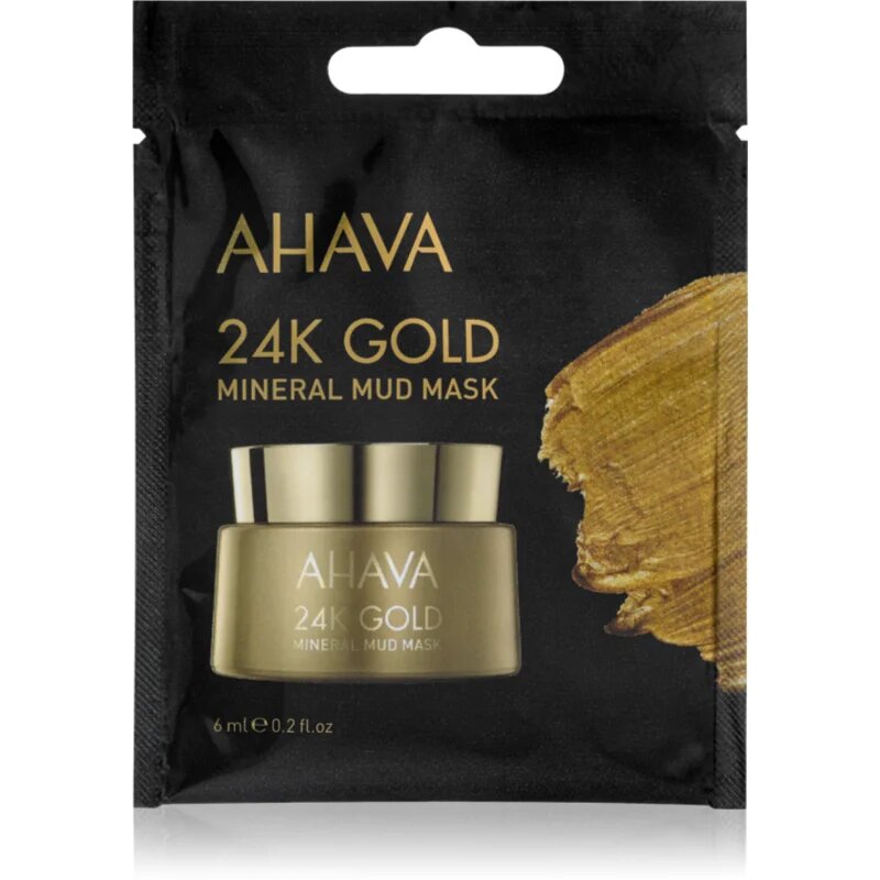 Ahava Mineral Mud 24K Gold mineralna blatna maska z 24-karatnim zlatom 6 ml