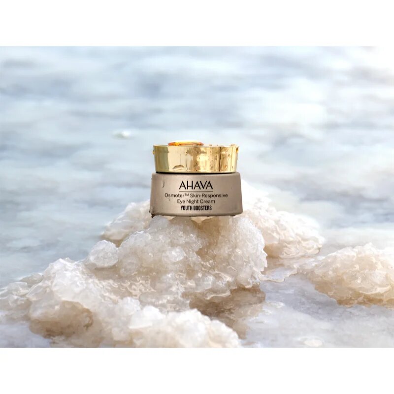 Ahava Osmoter™ Skin-Responsive posvetlitvena krema za predel okoli oči proti zabuhlosti in temnim kolobarjem 15 ml