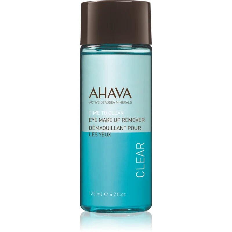 Ahava Time To Clear odstranjevalec vodoodpornih ličil za oči za občutljive oči 125 ml