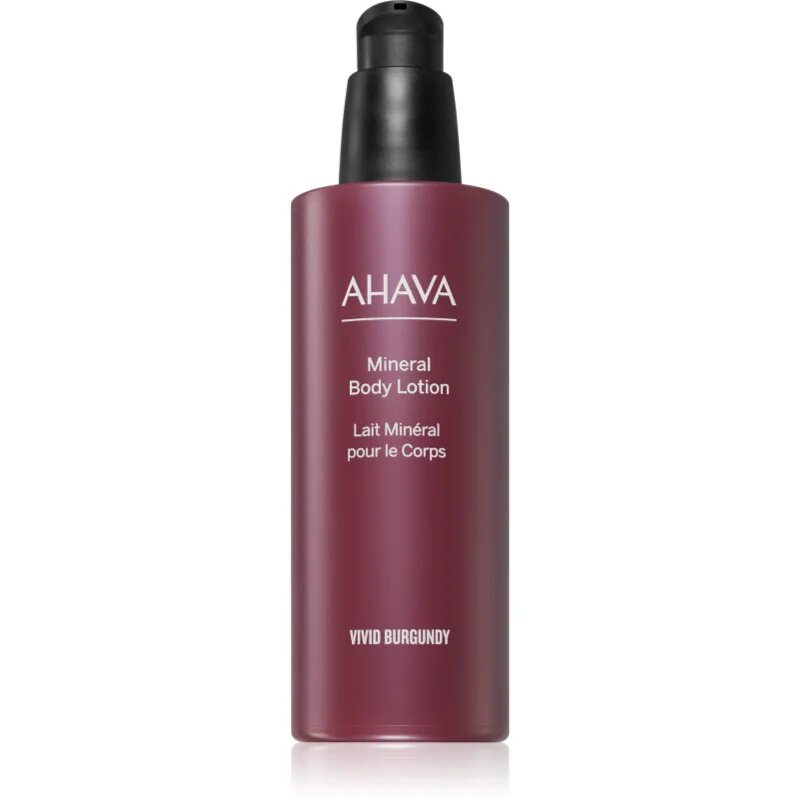 Ahava Vivid Burgundy vlažilni losjon za telo z minerali Mrtvega morja 250 ml