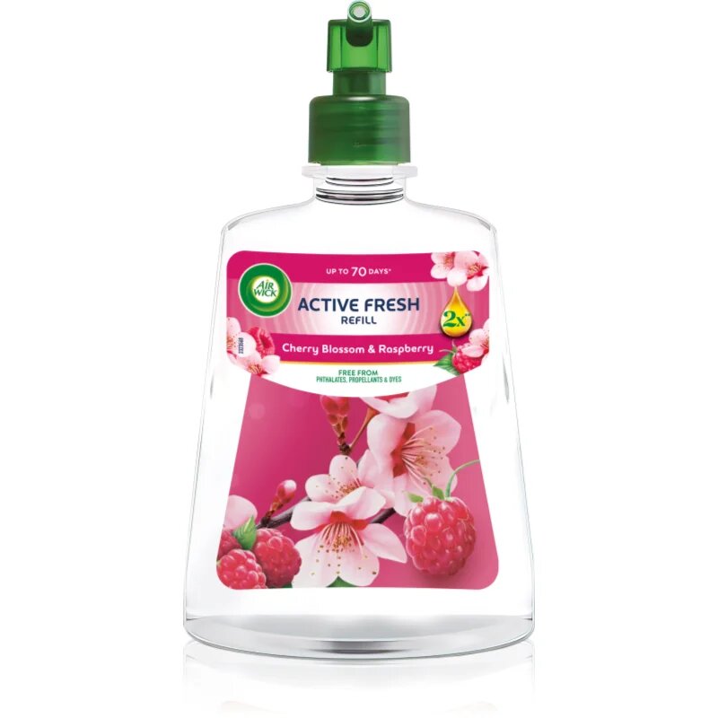 Air Wick Active Fresh Cherry Blossom & Rasberry osvežilec zraka nadomestno polnilo 228 ml