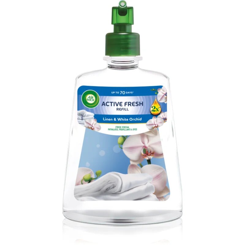 Air Wick Active Fresh Linen & White Orchid osvežilec zraka nadomestno polnilo 228 ml
