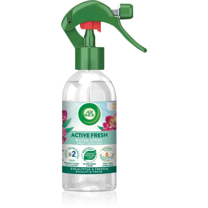 Air Wick Active Fresh Spray Eucalyptus & Freesia pršilo za dom 237 ml