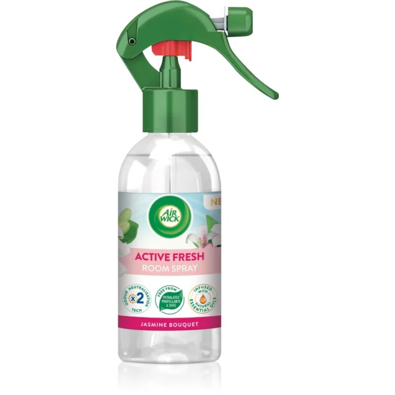 Air Wick Active Fresh Spray Jasmine Bouquet pršilo za dom z vonjem jasmina 237 ml