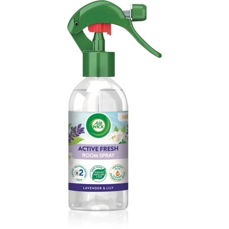 Air Wick Active Fresh Spray Lavender & Lily pršilo za dom z vonjem sivke 237 ml