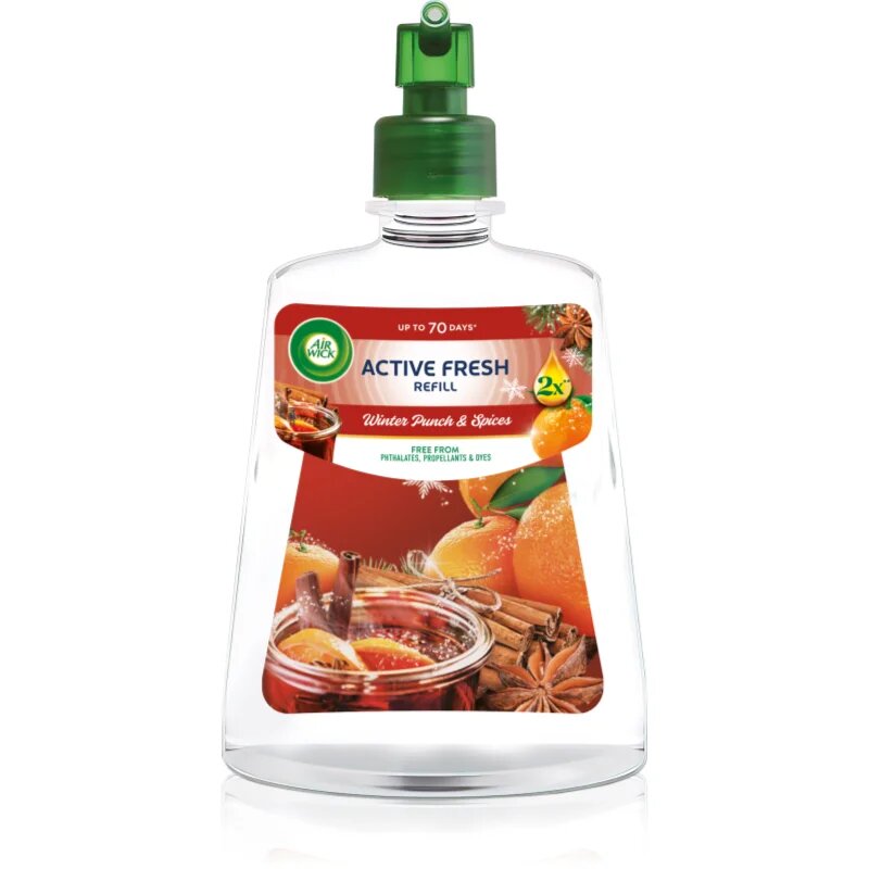 Air Wick Active Fresh Winter Punch & Spices osvežilec zraka nadomestno polnilo 228 ml