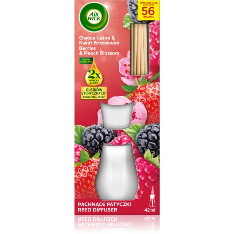 Air Wick Essential Oils Berries & Peach Blossom aroma difuzor 42 ml