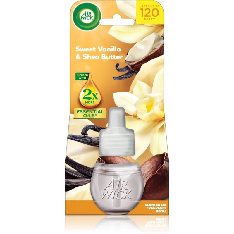 Air Wick Essential Oils Sweet Vanilla & Shea Butter polnilo za aroma difuzor 19 ml