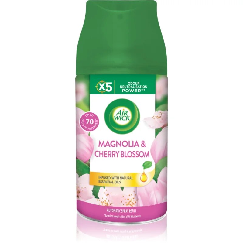 Air Wick Freshmatic Magnolia & Cherry Blossom osvežilec zraka nadomestno polnilo 250 ml