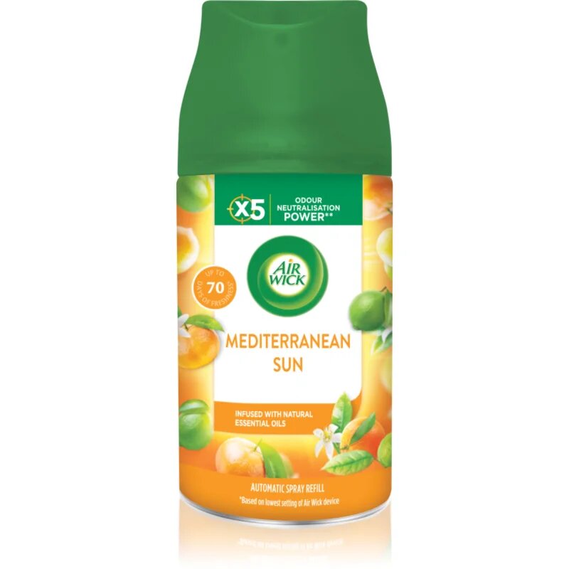 Air Wick Freshmatic Mediterranean Sun osvežilec zraka nadomestno polnilo 250 ml