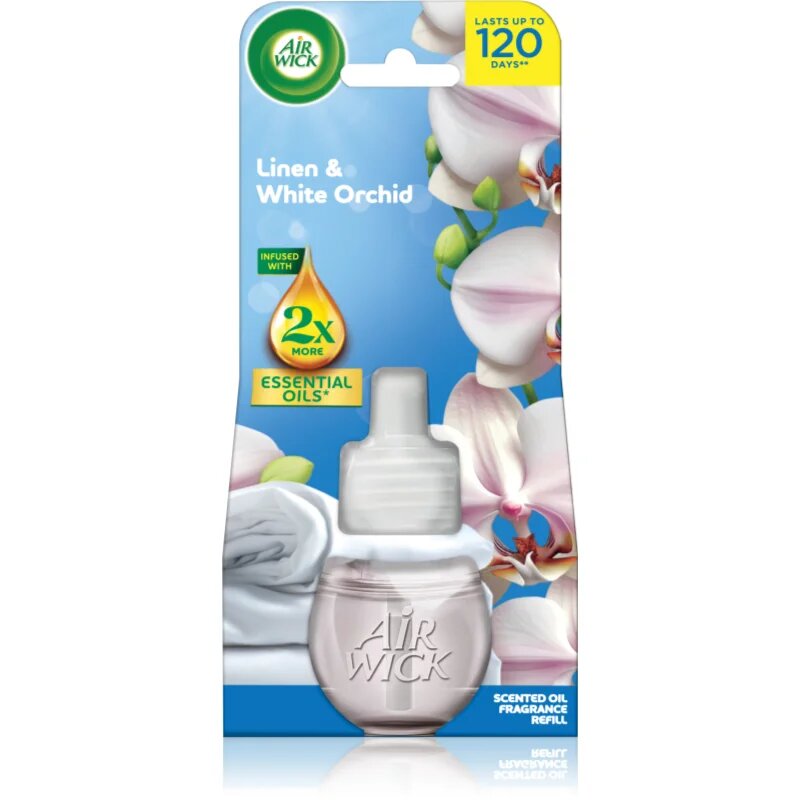 Air Wick Linen & White Orchid polnilo za aroma difuzor 19 ml