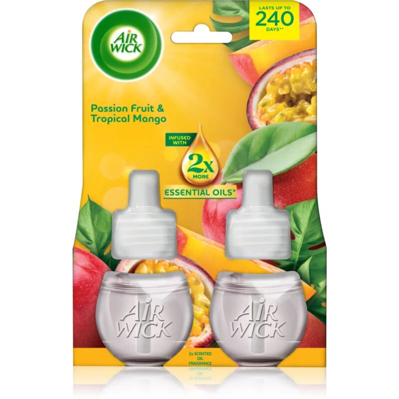 Air Wick Passion Fruit & Tropical Mango polnilo za aroma difuzor 2x19 ml
