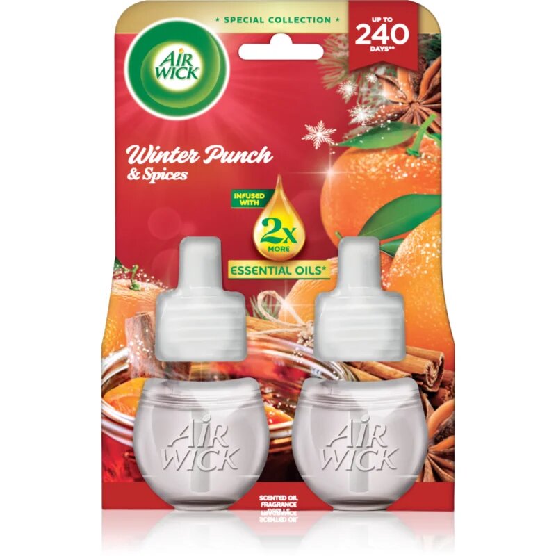 Air Wick Winter Punch&Spices polnilo za aroma difuzor 2x19 ml