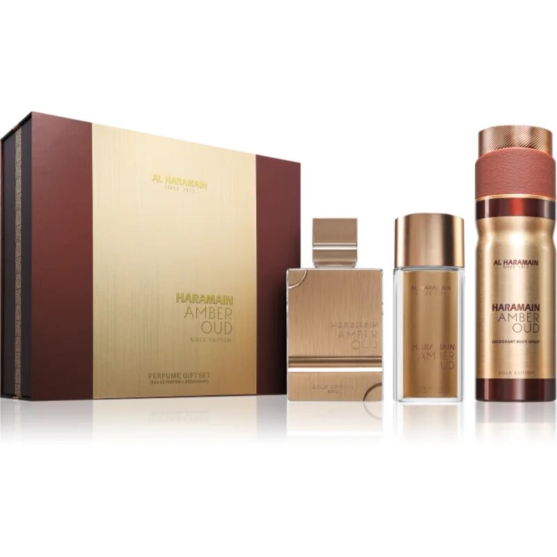 Al Haramain Amber Oud Gold Edition darilni set uniseks