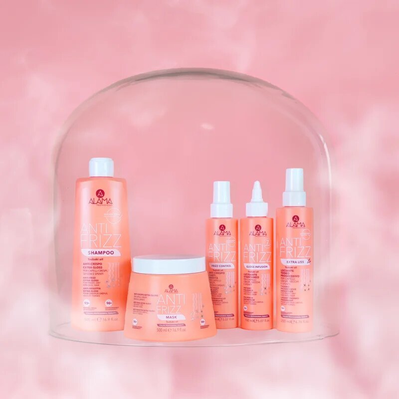 Alama Professional Anti Frizz Gloss Infusion serum brez spiranja za sijaj in mehkobo las 150 ml