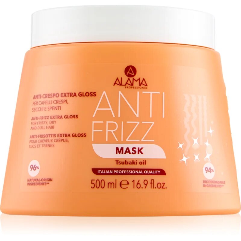 Alama Professional Anti Frizz Gloss Mask maska proti krepastim lasem 500 ml