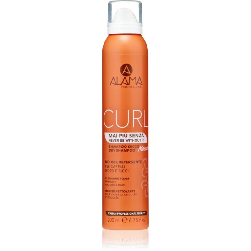 Alama Professional Curl Dry Shampoo Mousse suhi šampon za valovite in kodraste lase 200 ml