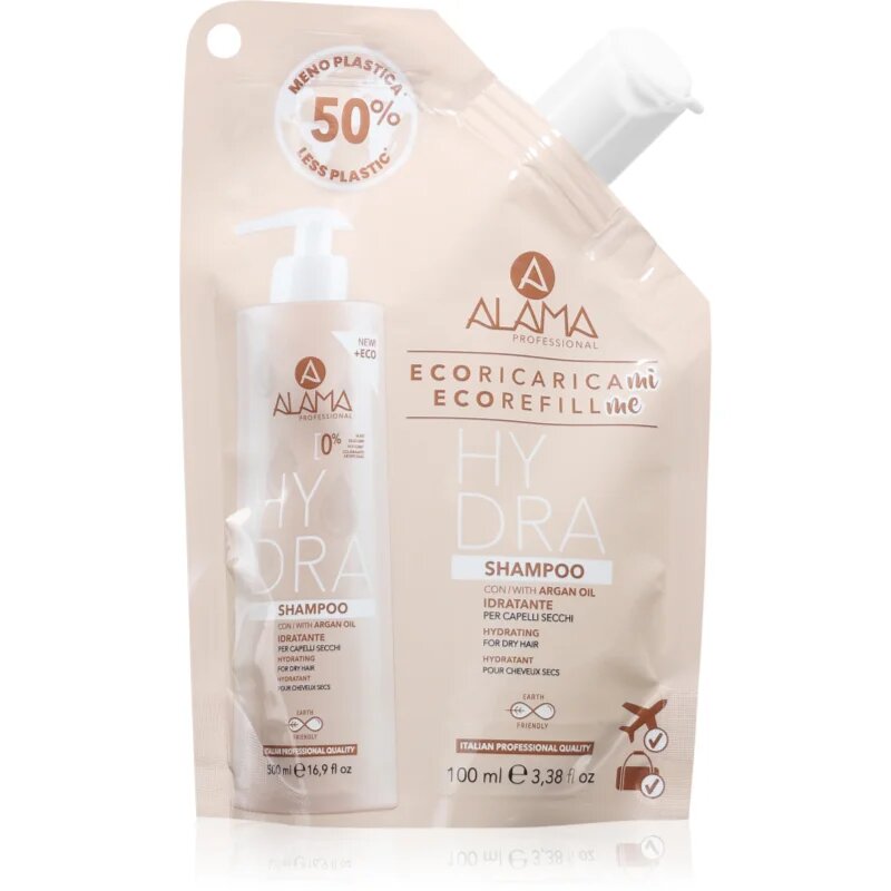 Alama Professional Hydra Shampoo vlažilni šampon Eco Refill 100 ml