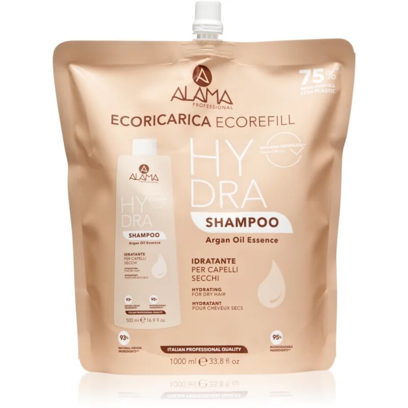 Alama Professional Hydra Shampoo vlažilni šampon Eco Refill 1000 ml