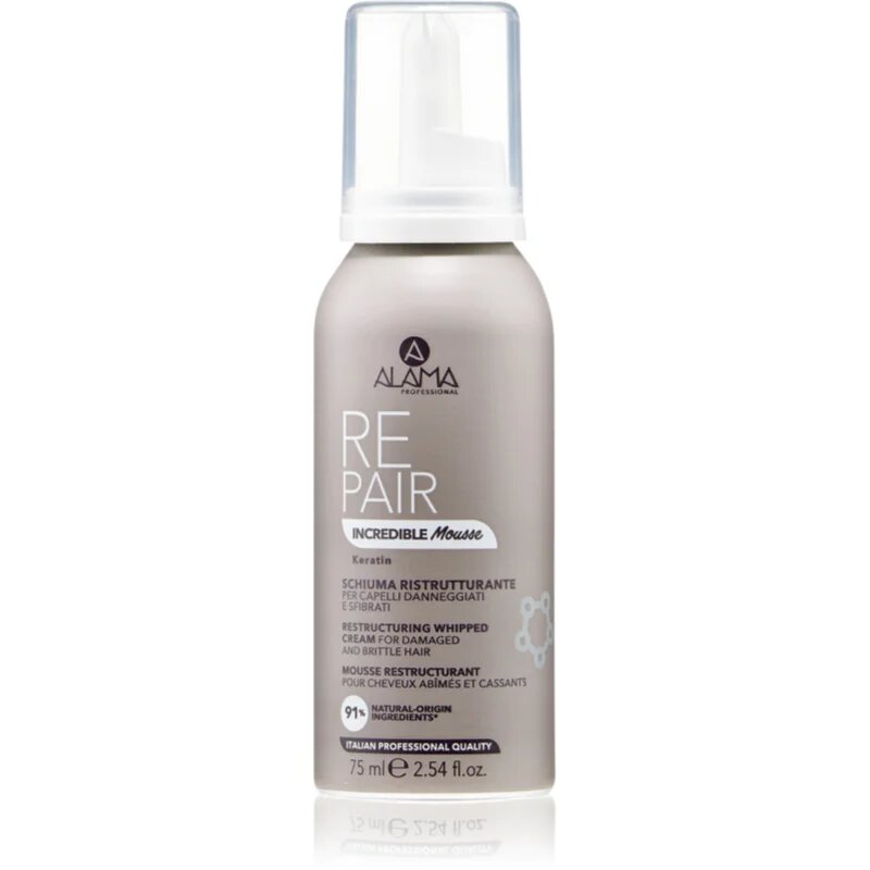 Alama Professional Repair Incredible Mousse pena za zdravljenje poškodovanih las 75 ml