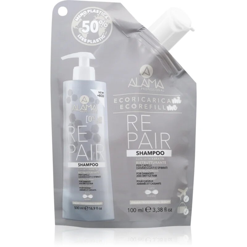 Alama Professional Repair Shampoo obnovitveni šampon Eco Refill 100 ml