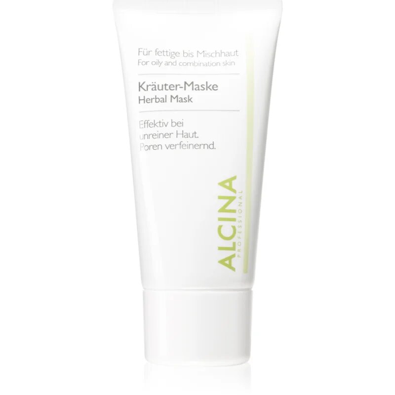 Alcina For Oily Skin zeliščna maska proti sijaju in razširjenim poram 50 ml
