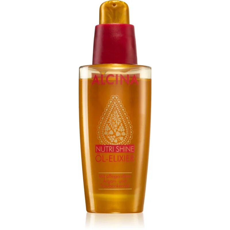 Alcina Nutri Shine oljast eliksir za sijoče in zglajene lase 50 ml