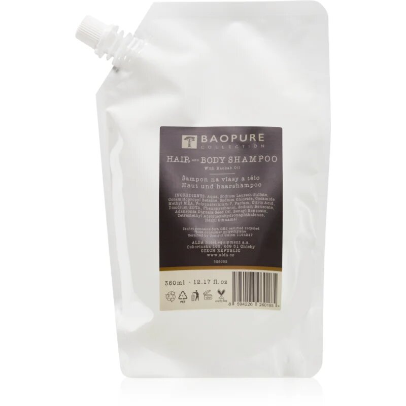 Alda cosmetics Baopure šampon za lase in telo 360 ml