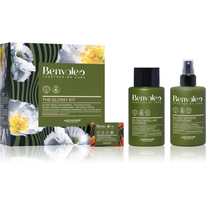 Alfaparf Milano Benvoleo Glossy darilni set za sijaj in mehkobo las