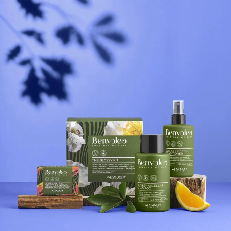 Alfaparf Milano Benvoleo Glossy darilni set za sijaj in mehkobo las