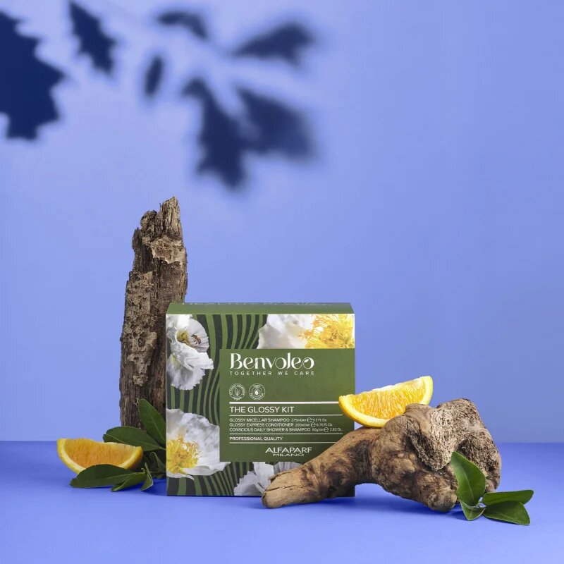 Alfaparf Milano Benvoleo Glossy darilni set za sijaj in mehkobo las